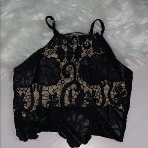 Lace crop top